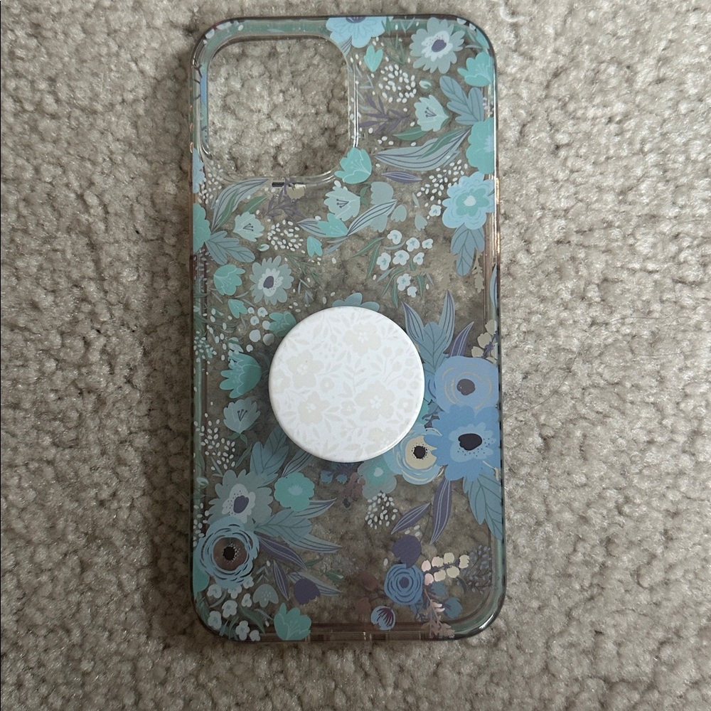 Floral Phone Case with PopSocket